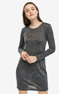 Серое платье с длинными рукавами Vero Moda