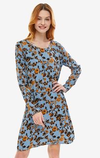 Платье с цветочным принтом из вискозы Ichi