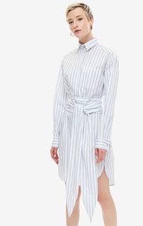 Платье-рубашка в полоску со съемным воротничком Pinko