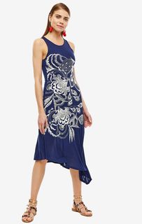 Платье из вискозы с цветочным принтом Desigual