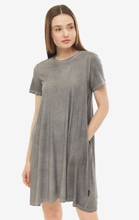 Хлопковое платье серого цвета Cheap Monday
