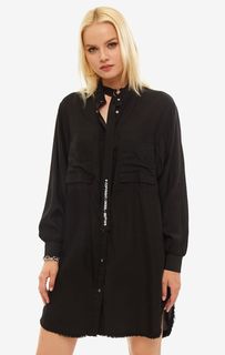 Черное платье с карманами Diesel