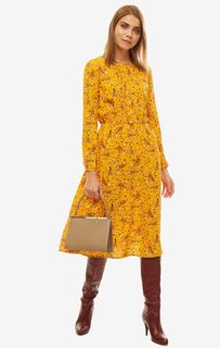 Приталенное платье с цветочным принтом Tom Tailor