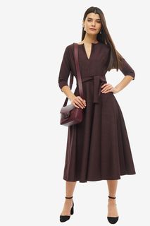 Бордовое платье средней длины D&M by 1001 Dress