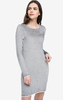 Хлопковое платье в полоску Vero Moda