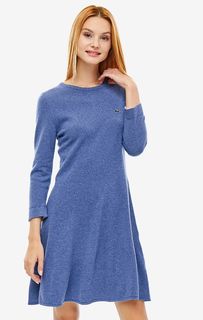 Короткое платье из шерсти и кашемира Lacoste