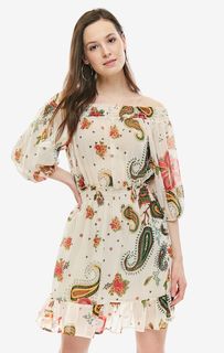 Короткое платье с открытыми плечами Liu Jo