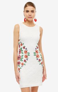 Кружевное платье с цветочным принтом Desigual