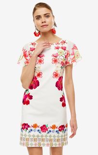 Платье из хлопка с цветочным принтом Desigual