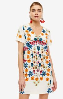 Короткое платье с треугольным вырезом Desigual