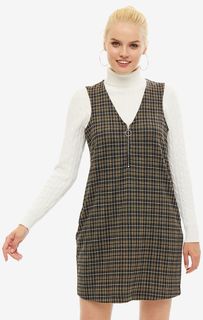 Трикотажное платье-сарафан в клетку Vero Moda