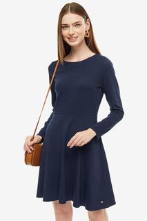 Приталенное платье из хлопка Tom Tailor Denim