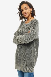 Платье-свитер из хлопка с косами Roxy
