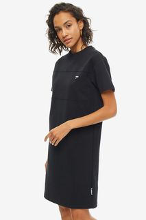 Черное платье с короткими рукавами Puma