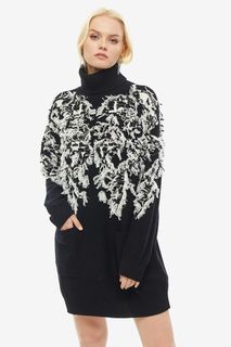 Короткое шерстяное платье с карманами Diesel