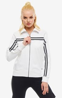 Белая толстовка с вышивкой на спине Dkny