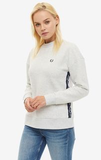 Серый свитшот из хлопка Fred Perry