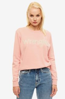 Свитшот из хлопка с фактурным принтом Wrangler
