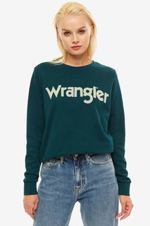 Свитшот из хлопка с фактурным принтом Wrangler