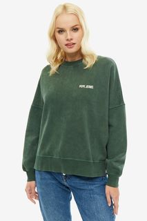 Свитшот из хлопка с принтом на спине Pepe Jeans