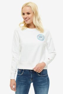 Хлопковый свитшот с принтом Tommy Jeans
