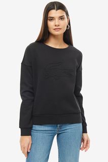 Черный хлопковый свитшот Lacoste