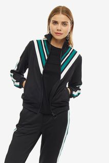 Черная толстовка на молнии Guess
