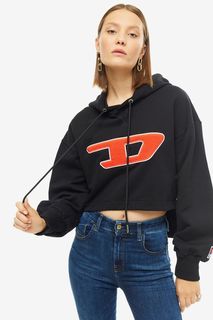 Хлопковая толстовка черного цвета Diesel