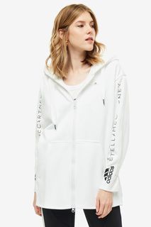 Белая толстовка с контрастным принтом Adidas by Stella Mc Cartney