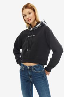 Укороченная толстовка с капюшон Calvin Klein Jeans