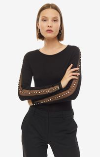 Футболка черного цвета с длинными рукавами Guess