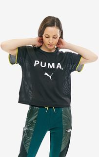 Футболка черного цвета с короткими рукавами Puma