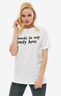 Футболка свободного кроя с контрастным принтом Tommy Jeans