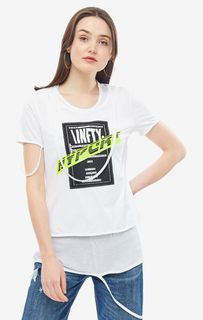 Хлопковая футболка с дополнительным топом Diesel