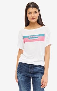 Футболка свободного кроя из вискозы United Colors of Benetton