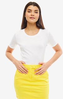 Белая хлопковая футболка United Colors of Benetton