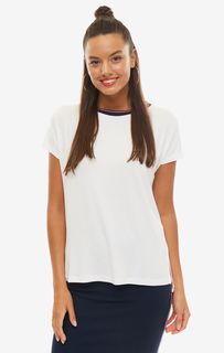 Футболка из вискозы свободного кроя Tommy Jeans