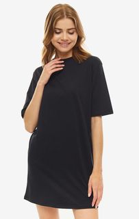 Туника-футболка черного цвета с короткими рукавами Armani Exchange