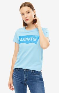 Хлопковая футболка с логотипом бренда Levis®
