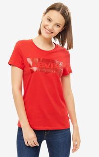 Хлопковая футболка с логотипом бренда Levis®