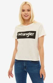 Футболка оверсайз с логотипом бренда Wrangler