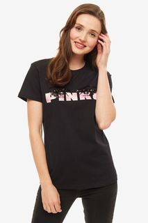 Хлопковая футболка с короткими рукавами Pinko