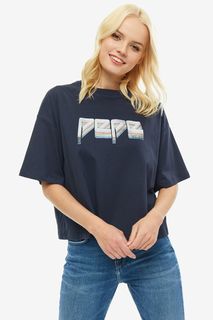 Футболка из хлопка свободного кроя Pepe Jeans