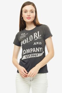 Хлопковая футболка с принтом Polo Ralph Lauren