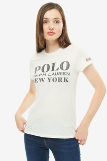 Хлопковая футболка с принтом Polo Ralph Lauren