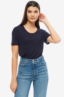Синяя футболка с короткими рукавами Lacoste