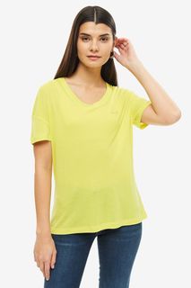 Желтая футболка с короткими рукавами Lacoste