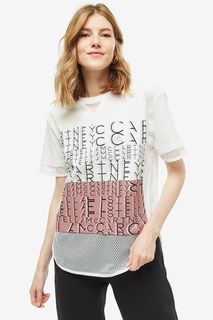 Хлопковая футболка свободного кроя с перфорацией Adidas by Stella Mc Cartney