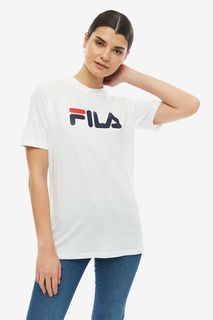 Хлопковая футболка оверсайз Fila