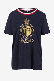 Хлопковая футболка с короткими рукавами Tommy Hilfiger